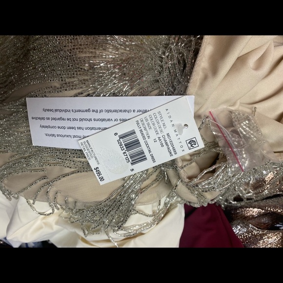 Aidan Mattox Aidan Mattox Beaded Cocktail Dress - Picture 7 of 8